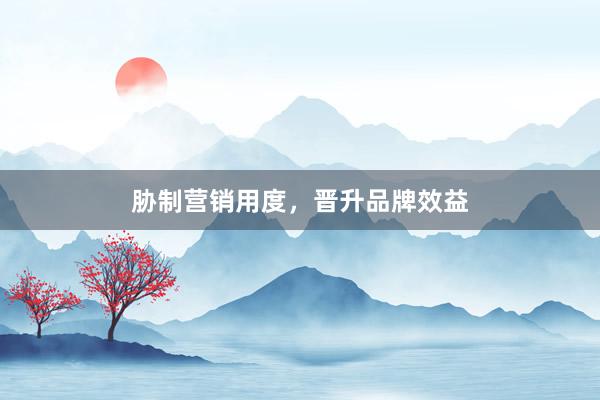 胁制营销用度，晋升品牌效益